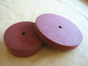 Non-Woven Abrasive Unitized Wheel, Aluminum Oxide, Hard, 3" Diameter x 1/4" Width, 18100 Maximum RPM