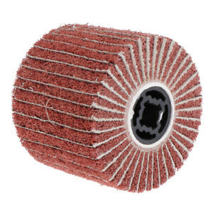 120x100x20mm 4-4/5" Interleaf Flap Wheels Non-woven Buffing Abrasive Flap Wheel Wire Drawing Polishing Burnishing Wheel for Polishing, 4