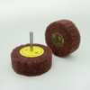 Non-Woven Aluminum Oxide Mounted Flap Wheel, Straight Shank Type, 3" Dia, 1" Face Width