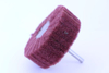 Mounted Interleaf Flap Wheels for Sanding and Finishing, 3” x 2” x 1/4”, Gray (Ultra Fine) 