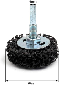 2" Poly Strip Wheel Disc Surface Conditioning Angle Grinder Disc with 6mm Shank for Rust Paint Remove Clean