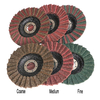 4 x 5/8" Non-Woven Fabric Grinding Flap Discs,Abrasives Surface Conditioning Sanding, Polishing Wheel for Angle Grinder