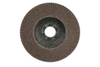 Abrasive Flap Disc, Type 29, Round Hole, Fiberglass Backing, Ceramic/Zirconia Alumina, 7" Dia., 120 Grit