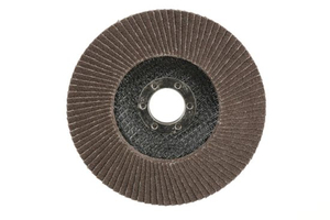 Abrasive Flap Disc, Type 29, Round Hole, Fiberglass Backing, Ceramic/Zirconia Alumina, 7" Dia., 120 Grit
