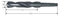 Tin, HSS Taper Shank Twist Drill -ANSI Standard