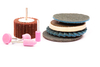 Rocaris Buffing Flap Wheels - Flap Disk - 1/4 Inch Shanks Fit All Drills - 80 Grits