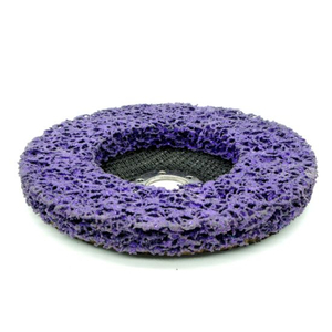 Poly Strip Wheel Paint Rust Remover Cleaning Grinding Purple 125mm for Angle Grinder Metal Stone Polishing Disc Made of Nylon