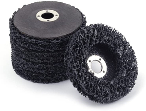 Poly Disc Strip Wheel Paint Rust Remover Paint Stripping Wheel Grinding Tools for Angle Grinder, Black