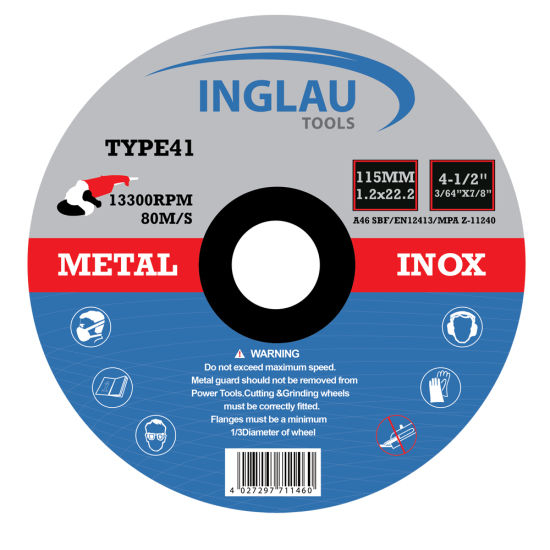 Cutting Discs | 115 x 1.0 mm | 100 Pieces | INOX | for Cutting or Angle Grinders
