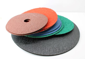 GC Abrasive Disc, Fiber Backing, Ceramic Aluminum Oxide, 7/8" Arbor, 5" Diameter, Grit 50