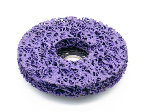 4 1/2” x 7/8” Quick Easy Strip and Clean Discs, Paint and Rust Remover Stripper for Angle Grinder, Silicon Carbide Abrasive Wheel, Blue Black Purple Assortment
