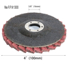 4 x 5/8" Non-Woven Fabric Grinding Flap Discs,Abrasives Surface Conditioning Sanding, Polishing Wheel for Angle Grinder