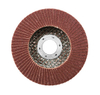 Abrasive Flap Disc, Type 29, Round Hole, Fiberglass Backing, Ceramic/Zirconia Alumina, 7" Dia., 120 Grit