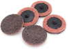 Quick Change Metal Surface Finishing Conditioning Disc, 2" Diameter, Grit Medium, Maroon