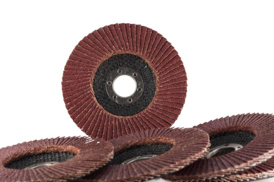 4''x5/8'' Premium High Density Calcined Aluminum Oxide Flap Disc 320 Grit