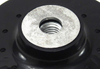 Angle Grinder Ribbed Back 4-1/2 inches Plastic Pad for Resin Fiber Disc with 5/8 inch 11 Thread, Max 20,000 RPM