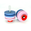 Double sided knife sharpener with shank for grass cutter