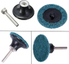 2 Inch Roloc Quick Change Discs Surface Conditioning Sanding Disc with Roloc Disc Pad Holder, Roll Lock Sanding Discs for Die Grinder Surface Rust Paint Removal Set