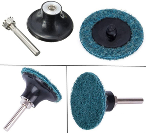 2 Inch Roloc Quick Change Discs Surface Conditioning Sanding Disc with Roloc Disc Pad Holder, Roll Lock Sanding Discs for Die Grinder Surface Rust Paint Removal Set