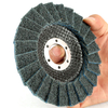 4-1/2" x 7/8" Non-Woven Fabric polishing Wheel, Sanding Grinding Flap Discs,Surface Conditioning Grinding, Sanding for The Surface of Metal (Blue - Fine)
