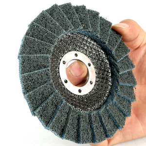 Surface Conditioning Grinding, Sanding, and Polishing Flap Discs T29, 4-1/2" x 7/8", Blue (Fine)