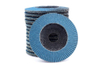 GC Abrasives Professional Flap Grinding Discs │ Blue │ Ø 125 mm │ Grain 40 │ INOX │ Fan Discs │ Sanding Sheets