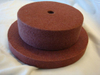 Finishing and Deburring Wheel, 6 in x 1/2 in x 1 in 8S MED Silicon Carbide, Gray