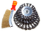 Crimped Bevel Brush - Steel Wire