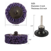 Purple Cleaning & Stripping Quick Change Disc 2'' Type R Surface Conditioning Remove Paint
