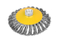 Crimped Bevel Brush - Steel Wire
